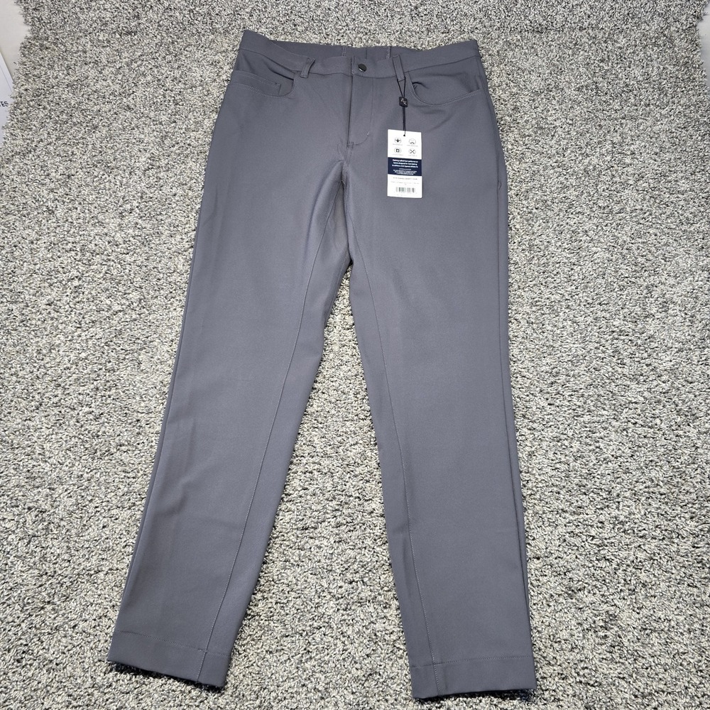 State and liberty athletic fit stretch chino Pants Men Size 34x31 Gray NWT